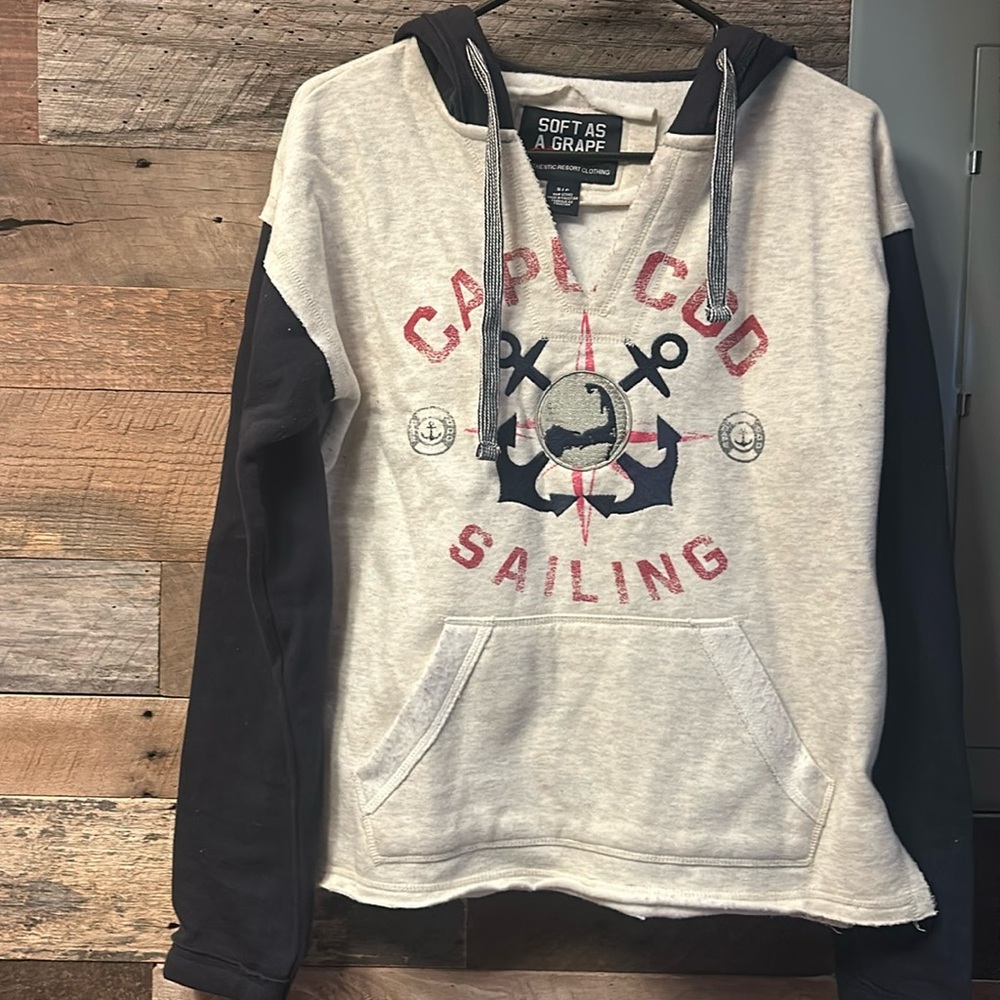 Soft as a grape cape cod sweatshirt